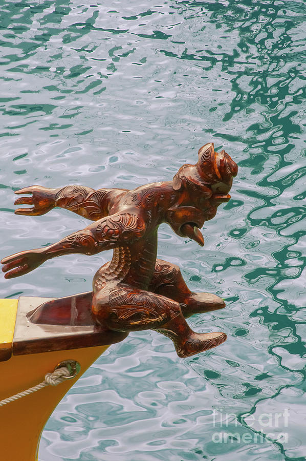 Ornamental Boat Figure Photograph by Bob Phillips