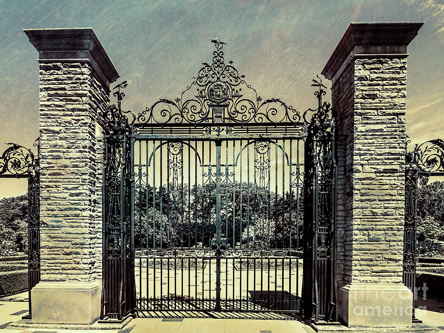 Ornamental Iron Gates at the Royal Botanical Gardens Photograph by Barbara McMahon