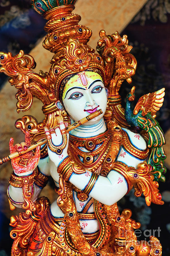 Avatar Photograph - Ornate Krishna by Tim Gainey