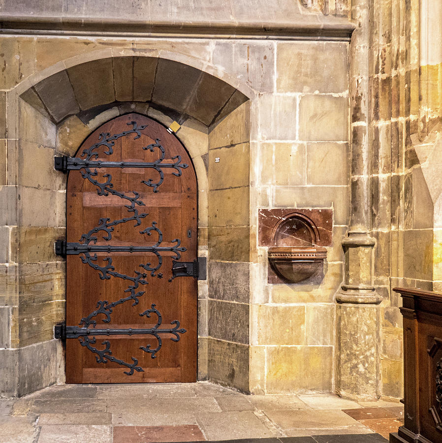 Ornate Prague Doorway Photograph by Jean Noren
