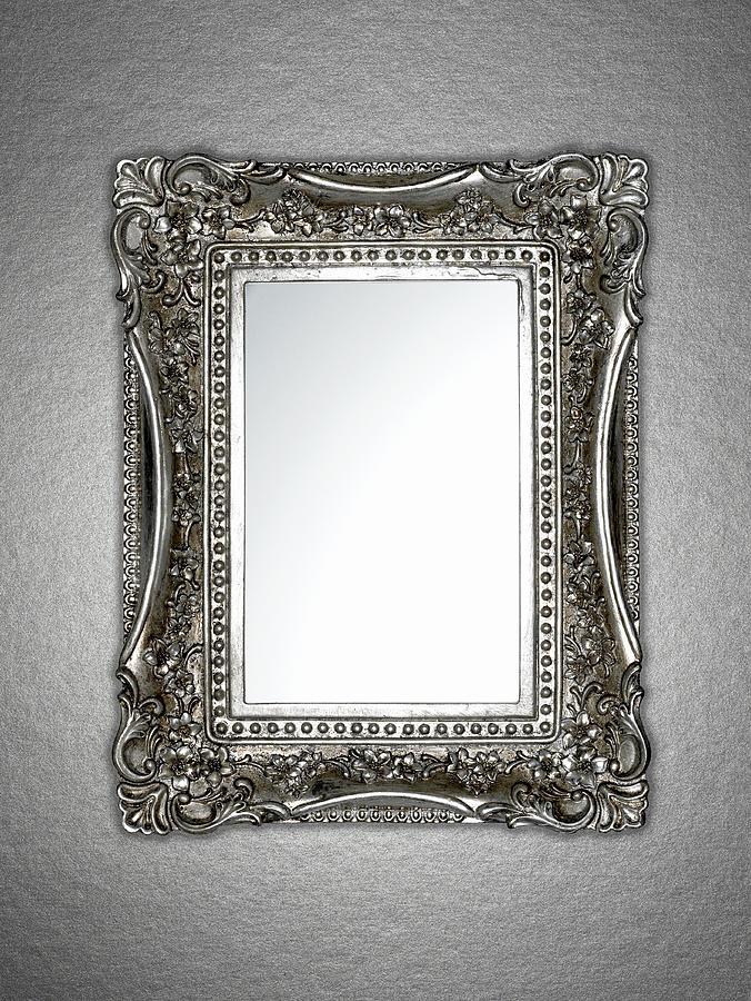 Ornately framed mirror Photograph by Adam Gault