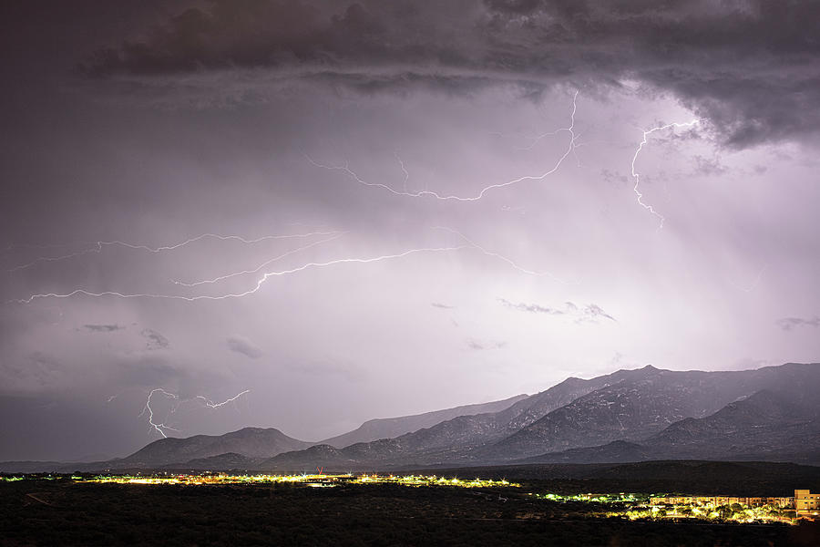 Oro Valley Lightning Photograph by Jhaz Photo Oro Valley Lightning Photograph by Jhaz Photo