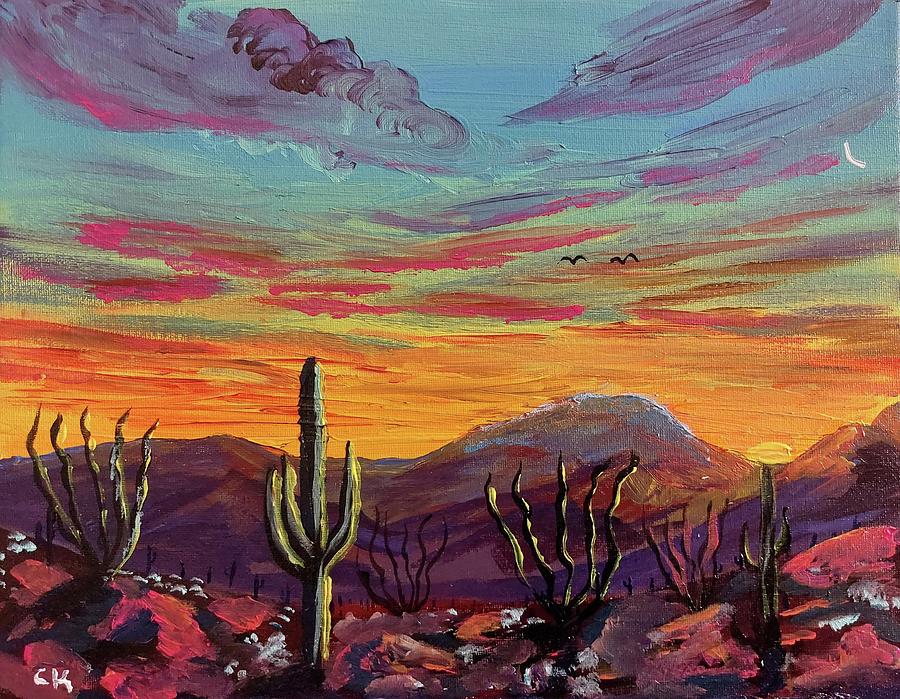 Oro Valley Morning Dreamlike Luminence Painting by Chance Kafka