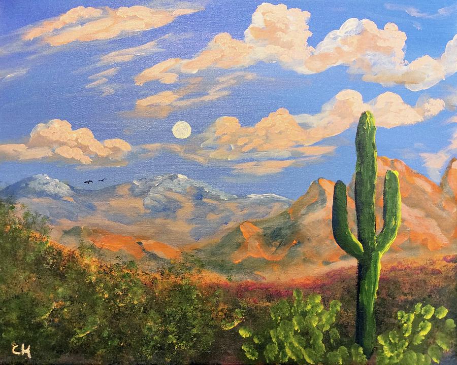 Oro Valley Winter Evening Painting by Chance Kafka
