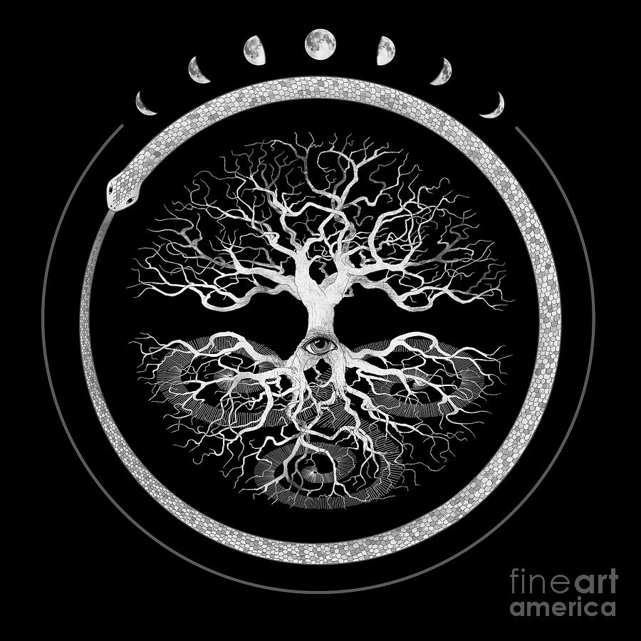 Oroboros Tree of Life Digital Art by Brenda Erickson - Fine Art America