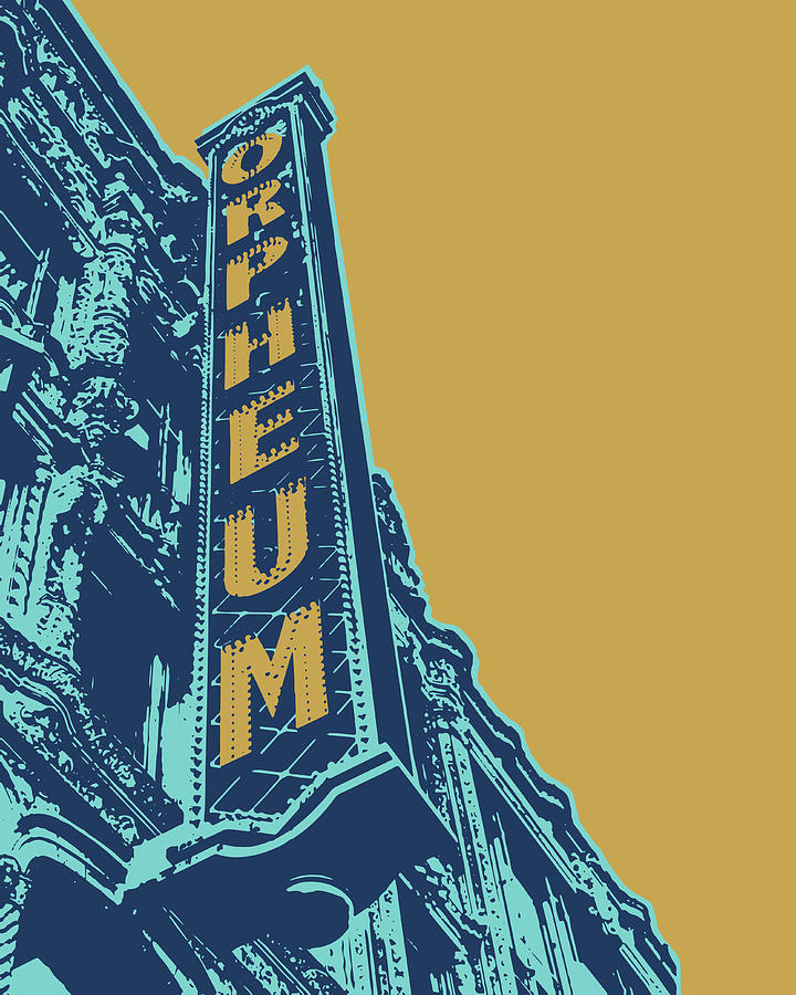 Orpheum Theatre San Francisco - Pop Art Print Photograph by Melanie Alexandra Price