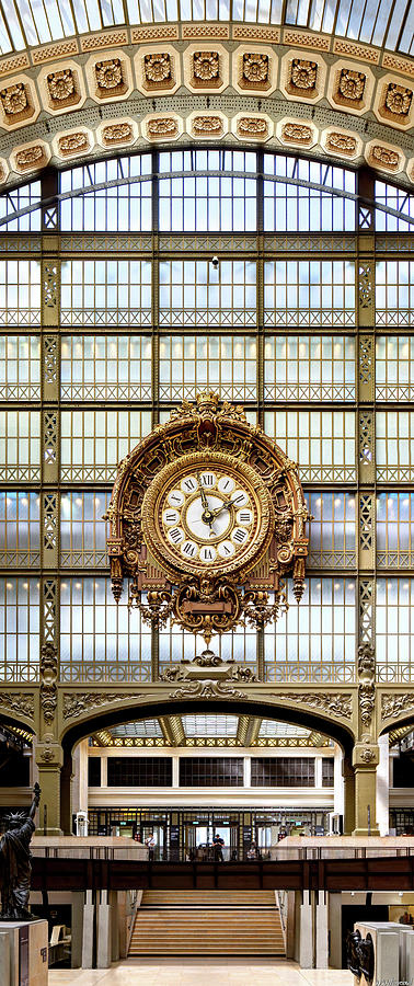 Orsay Golden Clock Paris 01 Photograph by Weston Westmoreland