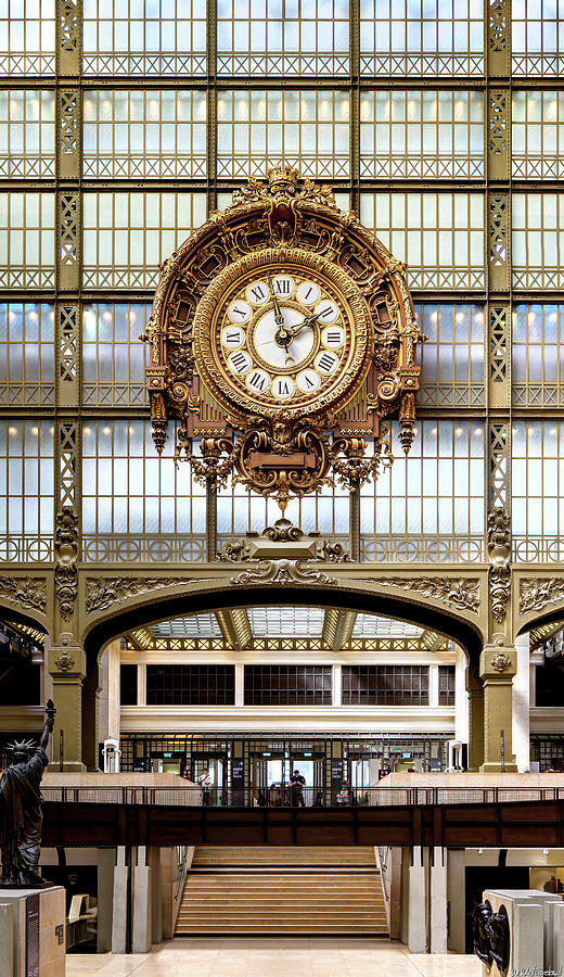 Orsay Golden Clock Paris 02 Photograph by Weston Westmoreland