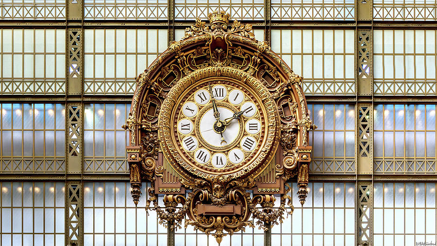 Orsay Golden Clock Paris 03 Photograph by Weston Westmoreland