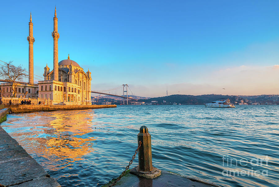 Ortakoy mosque, Istanbul, Turkey Photograph by Luciano Mortula
