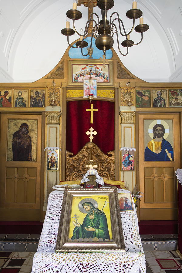 Orthodox Chapel interior at Stari Bar Photograph by Holger Leue