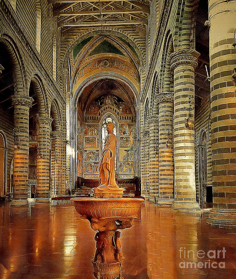 Orvieto Chapel Interior Photograph by Sea Change Vibes