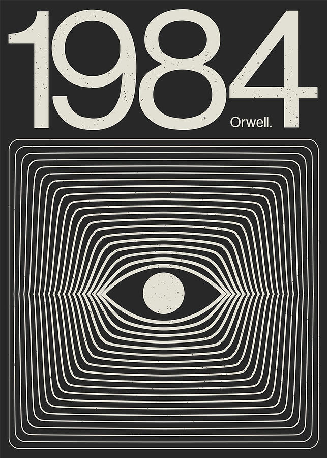 Orwell 1984 Poster aesthetic Painting by Ben Carrie | Fine Art America