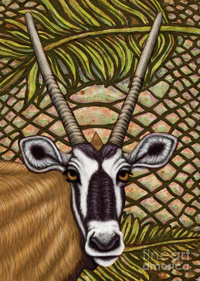 Oryx In The Jungle Painting by Amy E Fraser