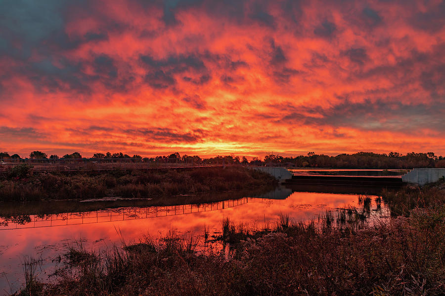 Osage Park Trail Sunrise - Lake Bentonville Photograph by Gregory Ballos Osage Park Trail Sunrise - Lake Bentonville Photograph by Gregory Ballos