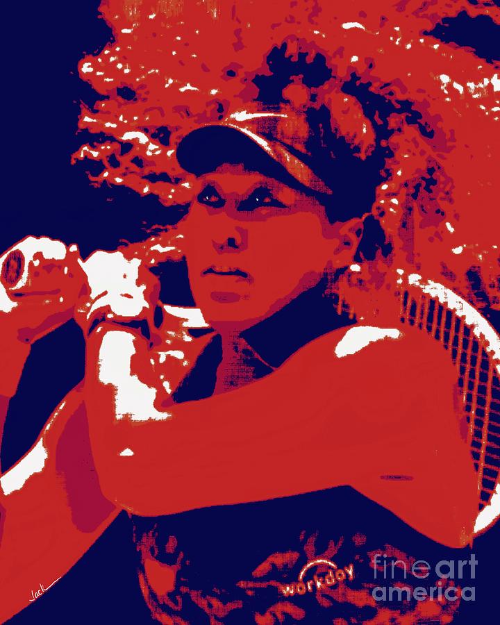 Naomi Painting - Osaka 2021 Australian by Jack Bunds Naomi Painting - Osaka 2021 Australian by Jack Bunds