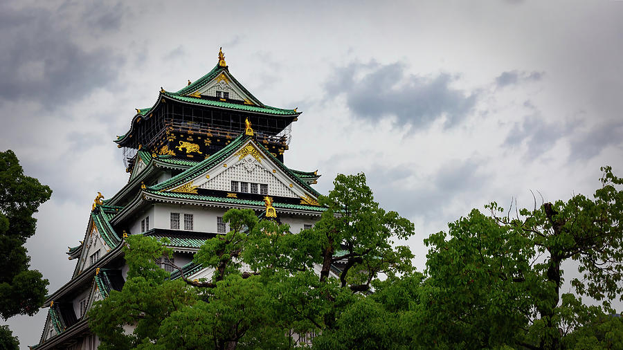 Osaka Castle Photograph by Bill Chizek