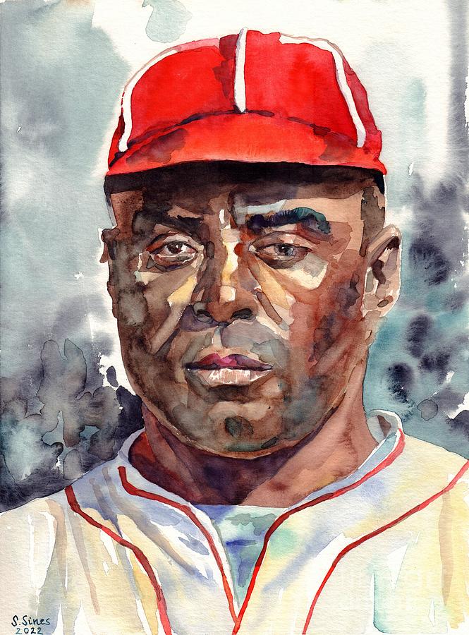 Baseball Painting - Oscar Charleston by Suzann Sines