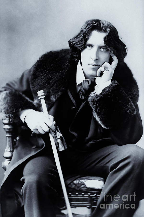 Book Photograph - Oscar Wilde 1882 by Gallery Twenty Seven