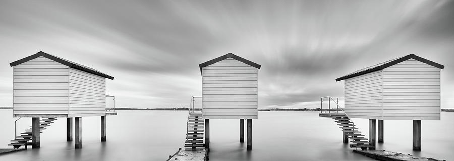 Osea Beach Huts Photograph by Les Cornwell | Fine Art America