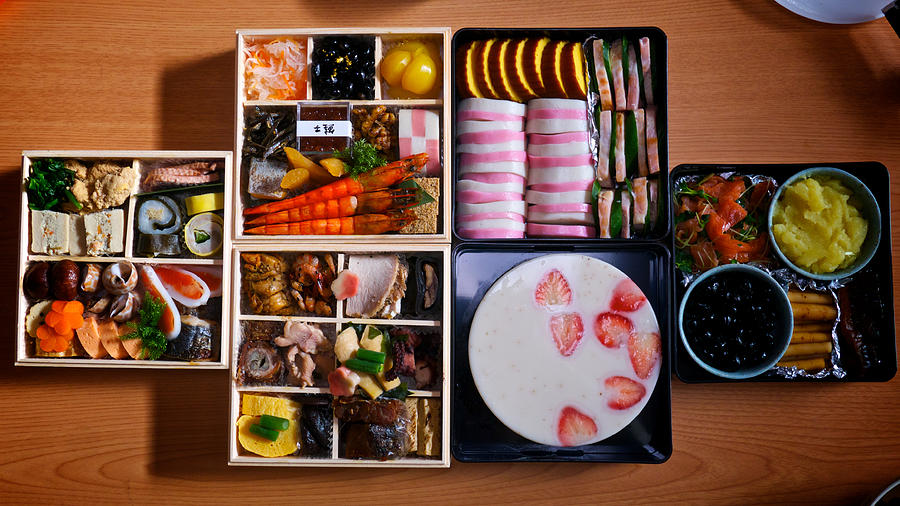 Osechi (Japanese traditional new year food) Photograph by Soma