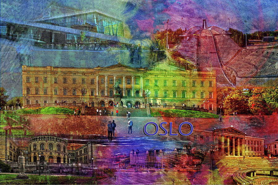 Oslo Collage Photograph by Randi Grace Nilsberg