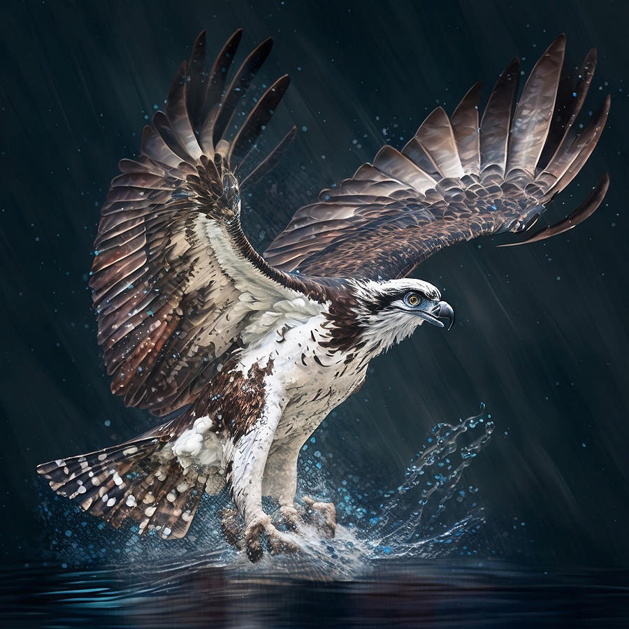 Osprey Art Digital Art by Steve McKinzie