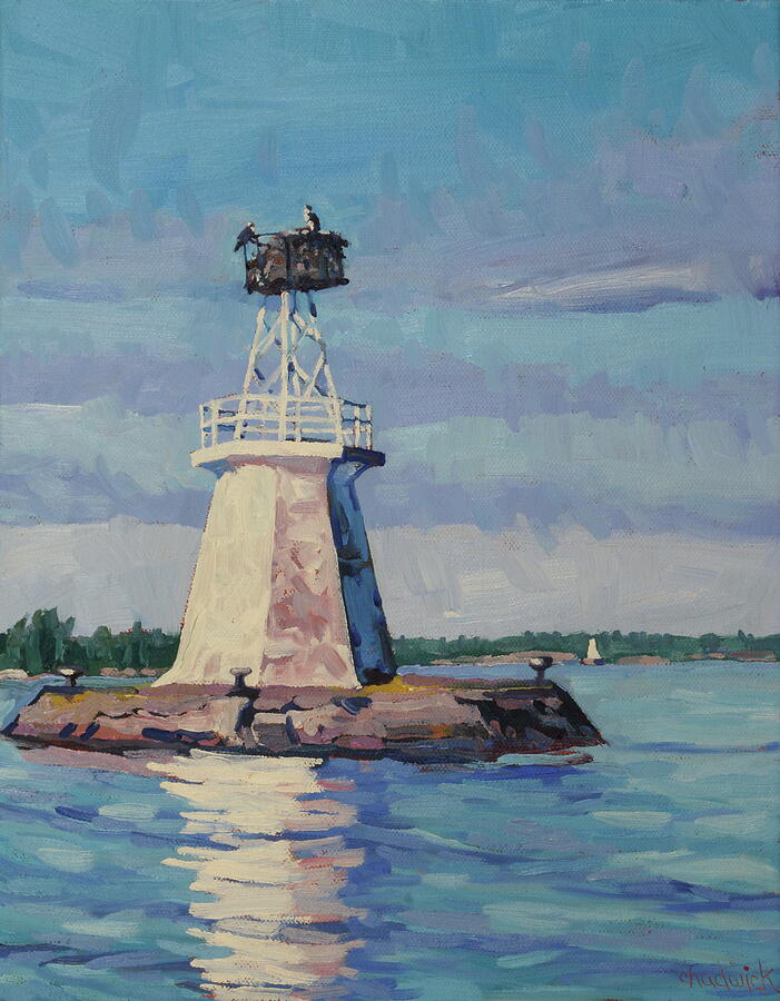 Osprey Overlook Outbounders Painting by Phil Chadwick Osprey Overlook Outbounders Painting by Phil Chadwick