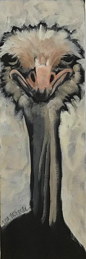 Ostrich Painting by Lora McGowan - Fine Art America