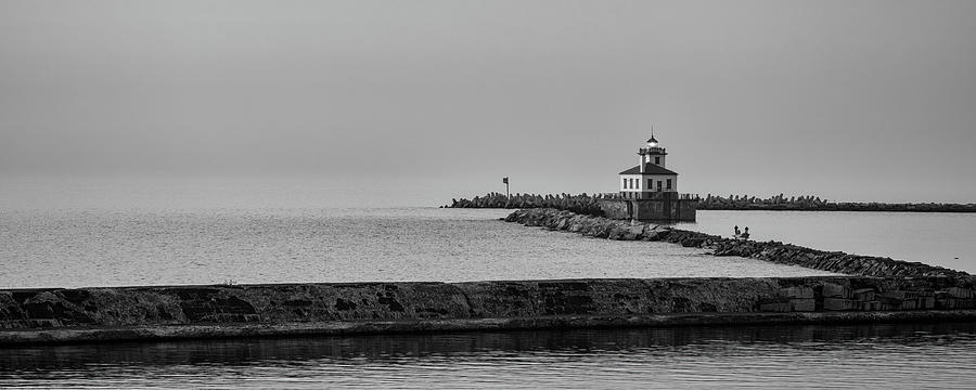 Oswego Lighthouse Panorama Photograph by Rod Best