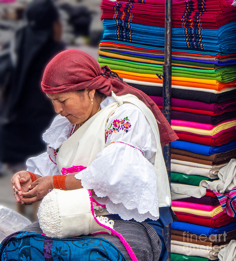 Otavalo Market in the Morning Photograph by L Bosco