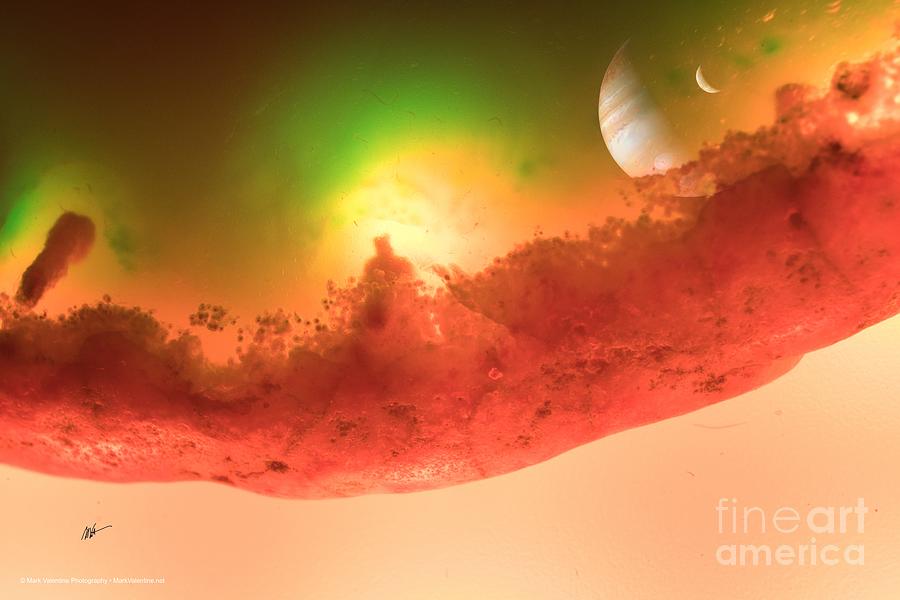 Other Worlds - The Moons Planet Digital Art by Mark Valentine