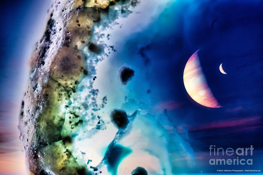 Other Worlds - Planets and Chaos Digital Art by Mark Valentine