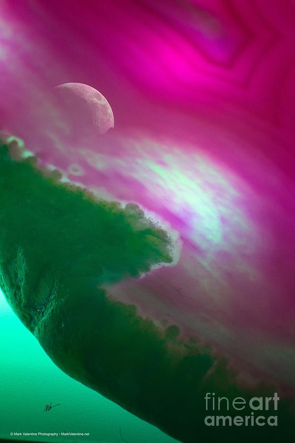 Other Worlds - Planets in the Pink Digital Art by Mark Valentine