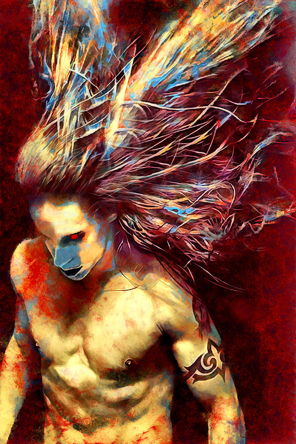 Red Hot Chili Peppers Digital Art - Red Hot Chili Peppers Anthony Keidis Art Otherside by James West by The Rocker