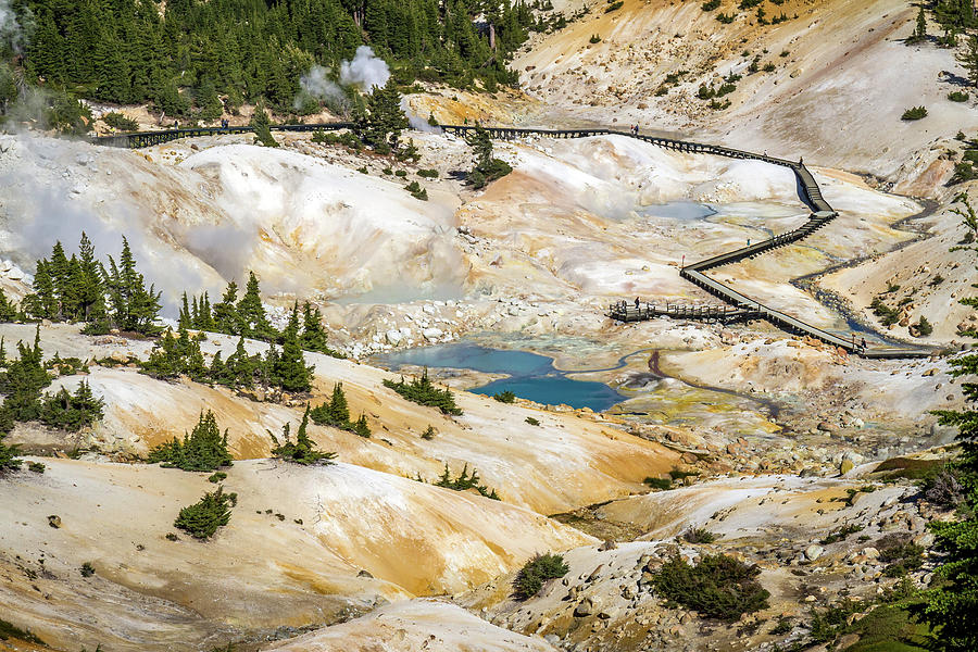 Nature Photograph - Otherworldly Landscape of Bumpass Hell  by Pierre Leclerc Photography