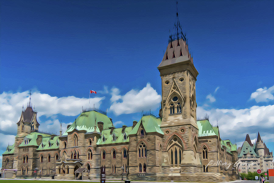 Ottawa Parliament Building Digital Art by Anthony George Visuals - Fine ...