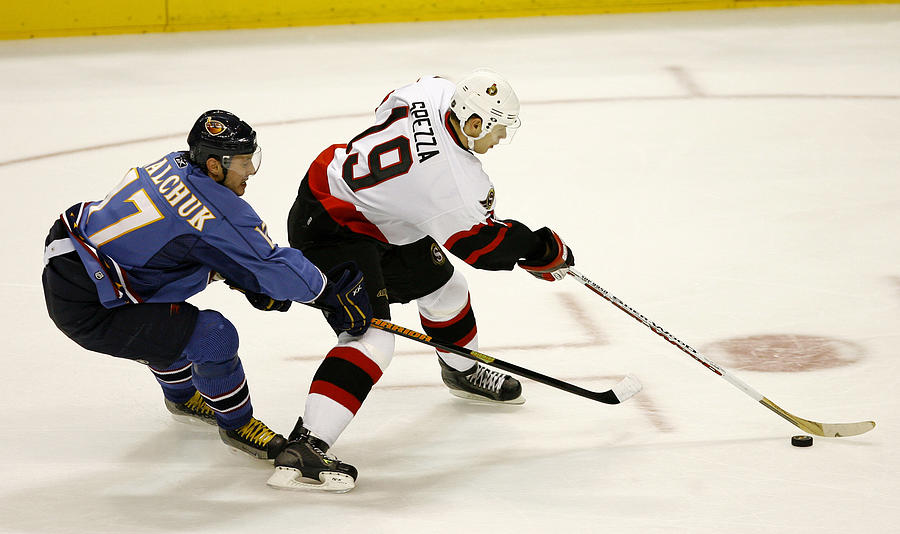 Ottawa Senators vs Atlanta Thrashers - November 8, 2006 Photograph by Mike Zarrilli