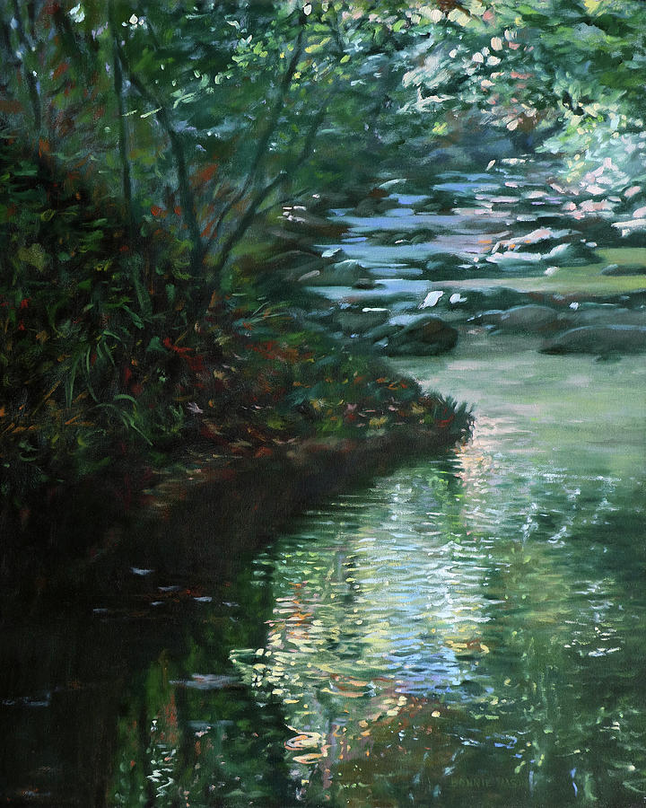 Sunset Painting - Otter Creek - Iridescence by Bonnie Mason