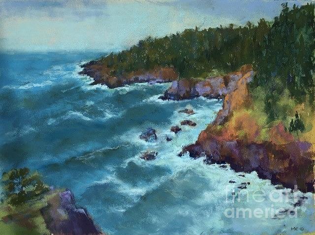 Otter Crest Pastel by Marlene Kingman | Fine Art America