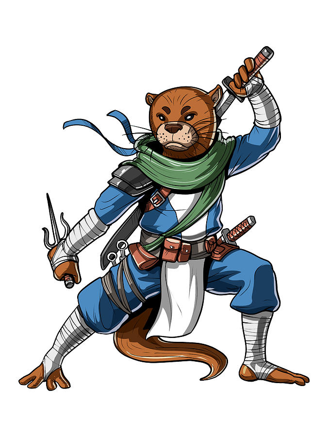 https://images.fineartamerica.com/images/artworkimages/mediumlarge/3/otter-ninja-samurai-nikolay-todorov.jpg