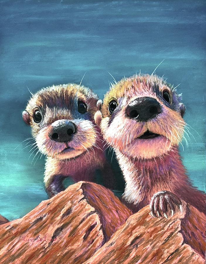 Otter Overload Pastel by Lyn DeLano
