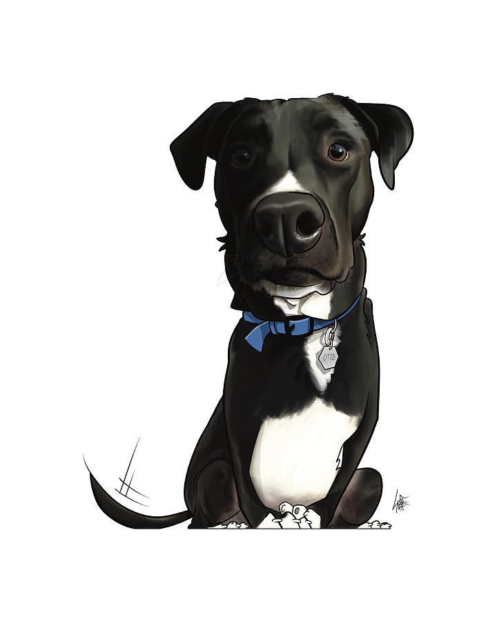 Otto Hall Drawing by Canine Caricatures By John LaFree