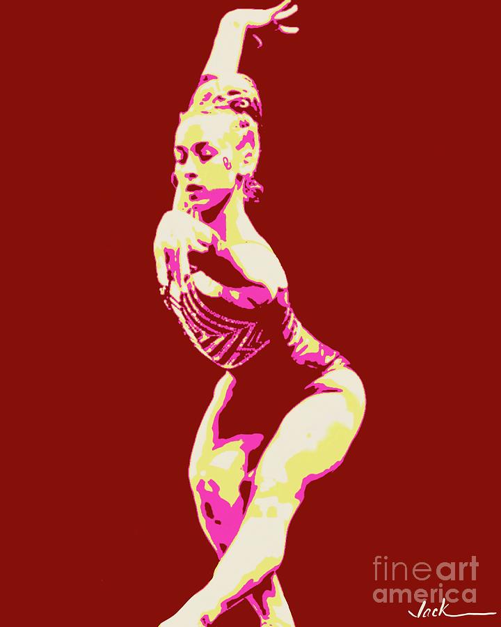 Gymnastics Painting - OU Gymnastics 2021 by Jack Bunds Gymnastics Painting - OU Gymnastics 2021 by Jack Bunds