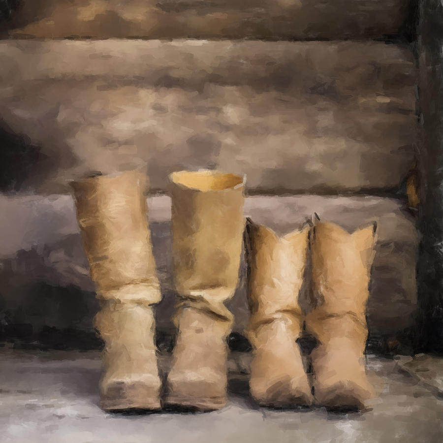 Our Boots Painting by Gary Arnold