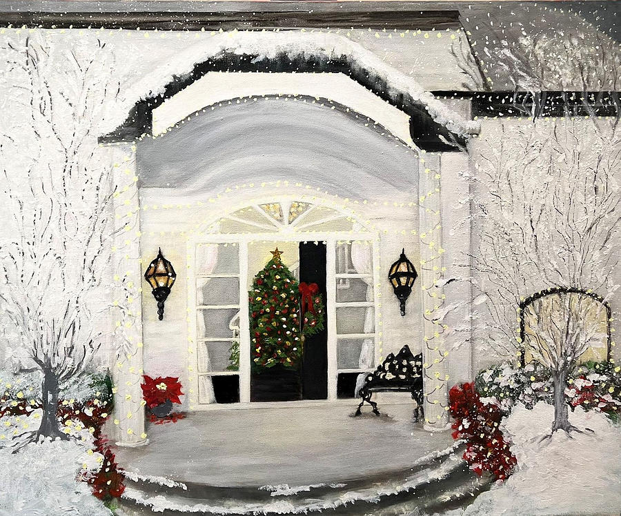 Our Christmas Dreamhome Painting by Juliette Becker