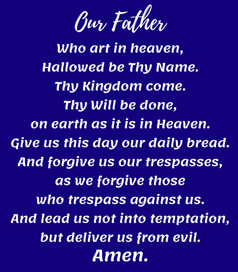 Our Father Prayer, The Lord's Prayer, Scripture Digital Art by Pavel ...