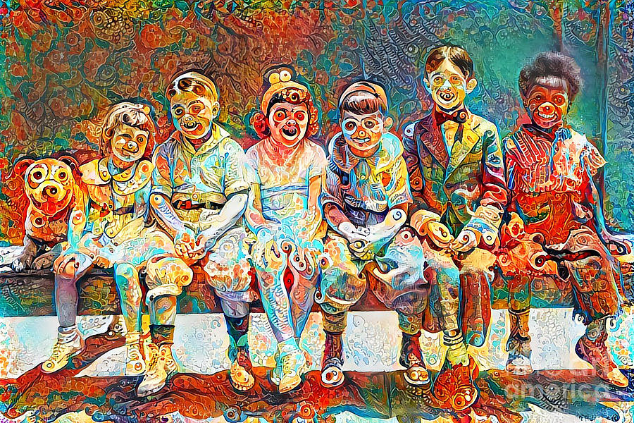 Our Gang The Little Rascals In Vibrant Surreal Abstract 20200423