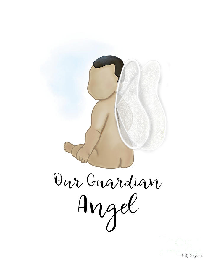 baby guardian angels drawings