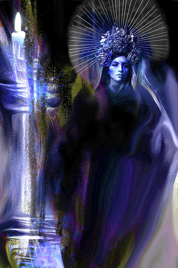 Our Lady of Darkness Digital Art by Lisa Yount